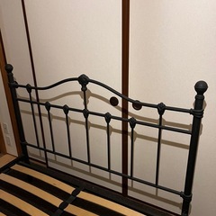 12/15引取り限定‼️アイアンベッドフレーム ダブル ブラックの画像
