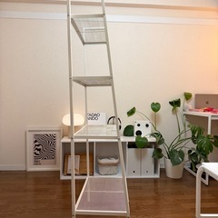 IKEA LERBERG ホワイト シェルフ｜藤が丘駅受け渡し の画像