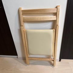 折りたたみ　ダイニングチェア　　木調の画像