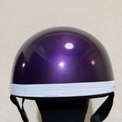 新品⭐️カスタムヘルメット⭐️パープルメタリックブルー⭐️の画像