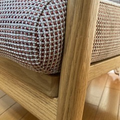 シラカワ 1人掛けソファ 飛騨家具 白川家具木製フレームの画像