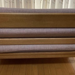 シラカワ ソファ 2人掛けソファ 飛騨家具 白川家具 木製フレームの画像