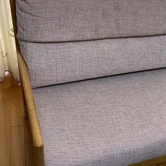 シラカワ ソファ 2人掛けソファ 飛騨家具 白川家具 木製フレームの画像