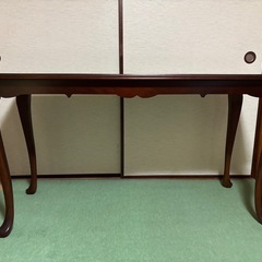 [高級家具]マホガニーの猫足シェルフの画像