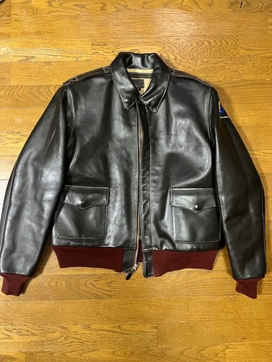 BUZZ RICKSON バズリクソン　A2 フライトジャケット　40インチ　ホースハイド　赤リブ　