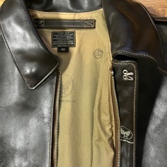 BUZZ RICKSON バズリクソン　A2 フライトジャケット　40インチ　ホースハイド　赤リブ　の画像