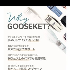 抱っこ紐　用途・成長に合わせた2種セット【コニー、グスケット】の画像