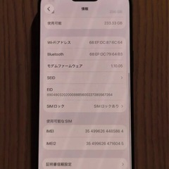カメラ音なし アメリカ iPhone17 Pro 256GBの画像