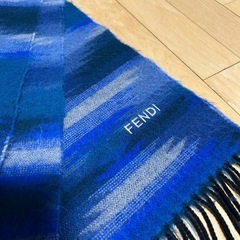 FENDI  美品 マフラー ブルー の画像