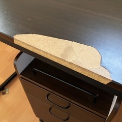 机　デスク　キャビネット付きの画像