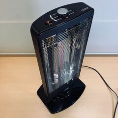 ユアサプライムス 速暖＆遠赤3灯管ハイブリットヒーター YKT-SCS12C（ブラック）2021年製の画像