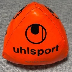 uhlsport ウールシュポルト　三角形リフレックスボール　オレンジ　中古の画像