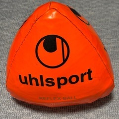 uhlsport ウールシュポルト　三角形リフレックスボール　オレンジ　中古の画像