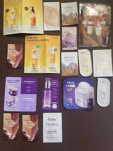［新品未使用］スキンケアまとめ売り　22点セット　韓国化粧品　大量サンプル 大量】韓国コスメ、スキンケアサンプル (たど) 新清洲のスキンケアの