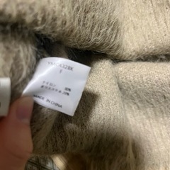 美品 B.R.Gブリングス ショート丈 ニット ブラウンベージュの画像