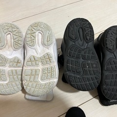 asics ハイカット2足セット ホワイト ブラック スクスク SUKU2の画像