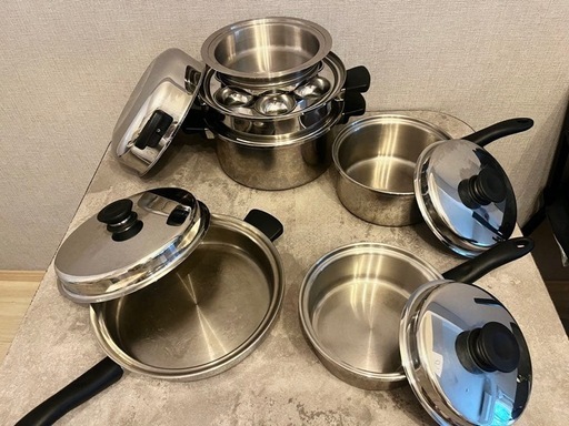 アムウェイ Amway クィーン クックウェアセット ステンレス鍋 IH対応 新品未使用 アムウェイ鍋 20ピースセット Amway Queen IH対応