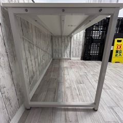 【サンワダイレクト デスク ホワイト】の画像