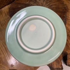 時代物 名工 加藤実 作 青磁 手付 盛鉢 共箱 在銘 良品 茶道具 煎茶道具 華道具 懐石道具 茶器 京焼 和骨董 和美術 古玩 骨董 菓子器 建水の画像