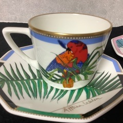 資生堂　ノベルティ　カップ&ソーサー　 楽園　花椿 非売品 アルシアウィルソンの画像