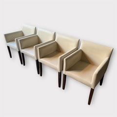 レザーチェア　4脚セット　配送可能　の画像