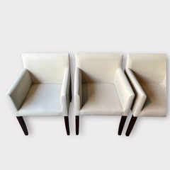 レザーチェア　4脚セット　配送可能　の画像