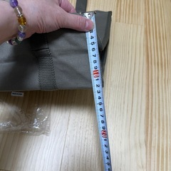 キャパス生地　カーキ　トートバックの画像