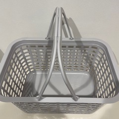 ランドリーバスケット グレーの画像