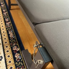 折りたたみベッド　シングル　ブラウンの画像