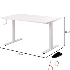 ikea 手動昇降デスクの画像