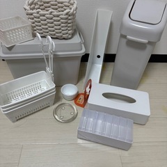 ゴミ箱 ティッシュケース など 収納グッズまとめ売りの画像
