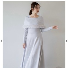 Noelaのファートリムニットワンピースです☺️の画像