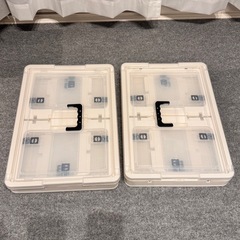 ニトリ 折りたたみ収納ボックス 4ドア収納ケース ２個の画像