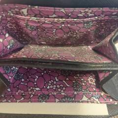 【四季の森フォレオ周辺】ANNA SUI アナスイ 財布 黒 がま口 小銭入れ 花柄の画像