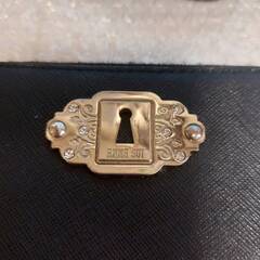 【四季の森フォレオ周辺】ANNA SUI アナスイ 財布 黒 がま口 小銭入れ 花柄の画像