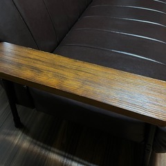 ニトリ2人がけ合皮ソファー　の画像