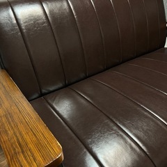 ニトリ2人がけ合皮ソファー　の画像