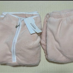 新品　あったかルームウェア 上下セット ピンク( M L XL)もこもこ　ハーフジップの画像