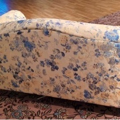 アンティーク　猫足　花柄ソファー　姫系ロココ調の画像