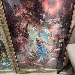 不思議の国のアリス・ジグゾーパズル2枚額縁付きの画像