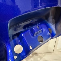 エイプ５０　外装　青白１型ＣＢＸ/塗装 済み セット CBX400F変身APE タンク ペイント カスタム ガソリンタンク サイドカバー テールカウルの画像