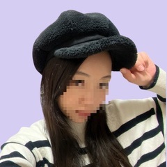 新品タグ付き❗️ムートン風キャスケットの画像