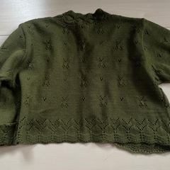 LE GRAND BLEU オリーブ カーディガン Mの画像
