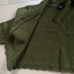 LE GRAND BLEU オリーブ カーディガン Mの画像