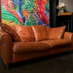 本革ソファーの画像