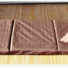 折りたたみ式　お昼寝マット　まくら　セット　マットレス　ごろ寝マット　省スペース収納　三つ折り　フロアクッション　704ZSの画像