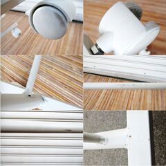 ランドリーラック　バスケット1個　セット　キャスター付き　洗濯かご　洗濯物入れ　脱衣カゴ　ランドリーバスケット　705ZSの画像