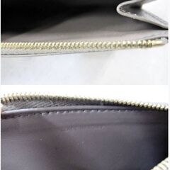 CELINE コンパクトジップカードホルダー　レザー　カード入れ　カードケース　グレージュ系　コインケース　セリーヌ　711ZSの画像