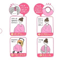 西松屋 マルチバンド付授乳ケープ【授乳カバー・ベビーケット・ストール】の画像