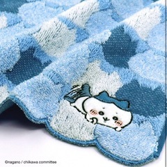 💙ちいかわ タオルハンカチ ブルー💙の画像